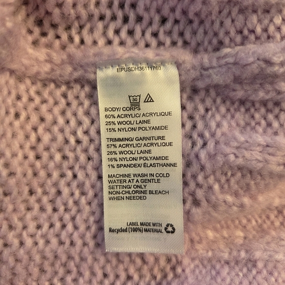 EN Thread Woolblend Crew Neck Chunky Knit Sweater Size Small - Picture 6 of 7